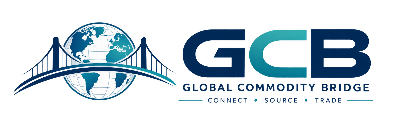 Global Commodity Bridge GCB logo connecting commodity buyers and suppliers